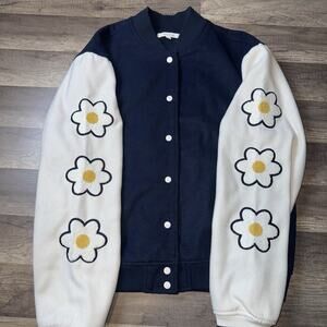 PacSun Women Varsity Jacket Size XS/S Fairy Whimsy Festival Boho Y2K Cottagecore